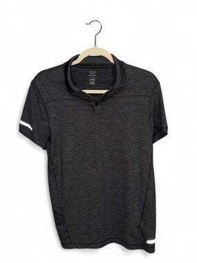 American Eagle Outfitters Active Charcoal Gray Men’s Polo Short Sleeve Shirt XS
